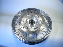 Ttriumph framfälg beg. krom ok. 18 X 2.50 med bromsskiva